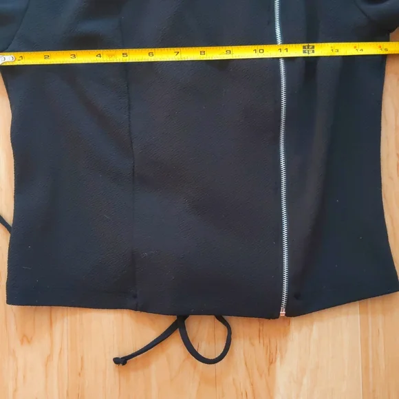 Moto Jacket, Lace Up Back, Fitted & stretchy & adjustable, Small, Tie Back - Picture 6 of 13